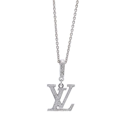 louis vuitton white gold necklace|louis vuitton necklace cheap.